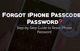 Image result for How to Reset iPhone Password Forgot