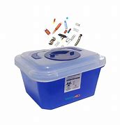 Image result for Red Cap for Blue Sharps Container
