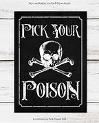 Image result for Poison Halloween Drink Sign