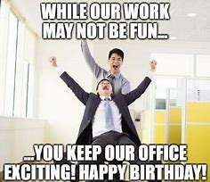 Image result for Office Birthday Meme Gang