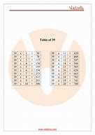 Image result for 39 Table Maths