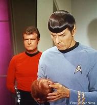 Image result for Star Trek Tribbles Spock Coffee Stain On Uniform