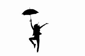 Image result for Dancing Girl with Umbrella Silhouette