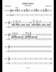 Image result for John Cena Theme Song Notes for Trumpet