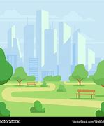 Image result for City Park Cartoon Image