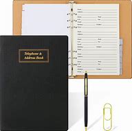 Image result for Address Book with Refillable Pages