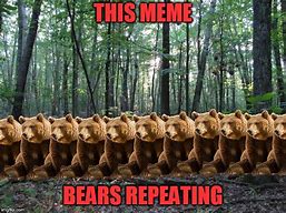 Image result for Bears Repeating Meme