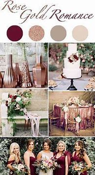 Image result for Rose Gold Wedding Color Schemes