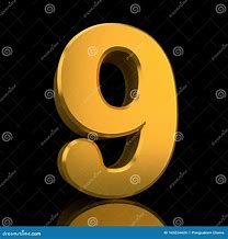 Image result for Colored Gold Number 9 Number 8 Is White