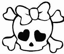 Image result for Girly Skull Stencil