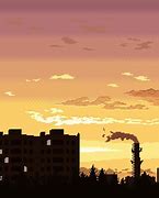 Image result for Sunset Factory Pixel Art