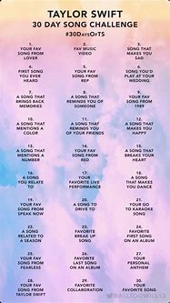 Image result for Taylor Swift 30-Day Challenge
