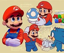 Image result for Mario and Sonic Fan Art