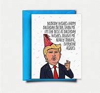 Image result for Trump Happy Birthday Card