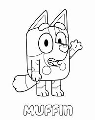 Image result for Muffin Bluey Coloring Page