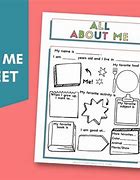 Image result for All About Me Sheet