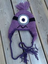 Image result for Crochet Minion Earflap Hat Free Pattern