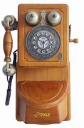 Image result for Antique Wooden Wall Telephone