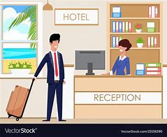 Image result for Hotel Reception Cartoon