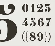 Image result for Calligraphy Number Fonts