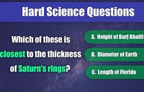 Image result for Hard Science Questions