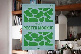 Image result for Holding Poster Mockup