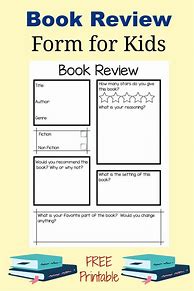 Image result for Book Review Form