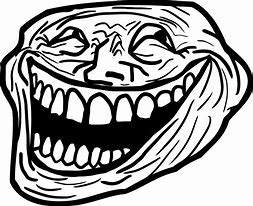 Image result for Troll Face White Background