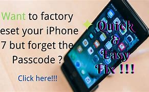 Image result for Factory Reset iPhone 7 without Passcode