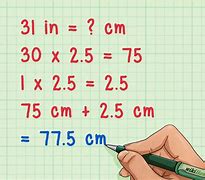 Image result for Metric Conversion Chart Cm to Inches