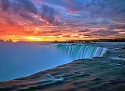 Image result for Sunset Paradise Waterfall Phone Wallpaper