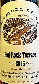 Image result for Diamond Creek Cabernet Sauvignon Red Rock Terrace