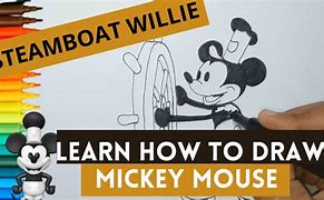 Image result for How to Draw Steamboat Willie