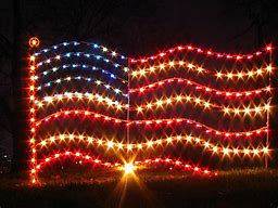 Image result for American Flag Christmas Lights