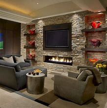 Image result for Small Stone On Living Room Wall