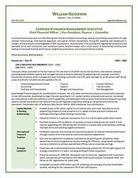 Image result for CFO Resume Examples