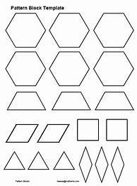 Image result for Math Pattern Block Templates
