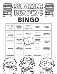 Image result for Summer Reading Bingo Sheet Twinkl