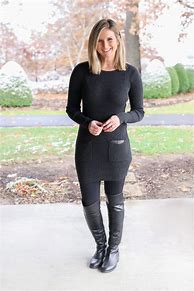 Image result for Tunic with Black Leggings