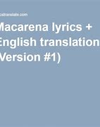 Image result for Macarena Lyrics English