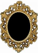 Image result for Oval Frame Gold Mirror Transparent Background