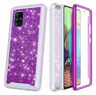 Image result for Clear Glitter Case On Purple Phone