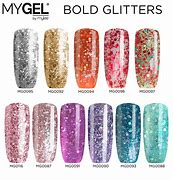 Image result for Glitter Gel Nail Polish Colors