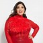 Image result for Plus Size Red Crop Top
