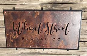 Image result for Custom Metal Business Signs