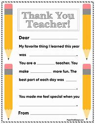 Image result for Teacher Appreciation Paper