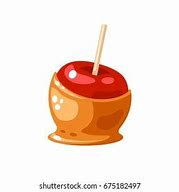 Image result for Caramel Red Apple Clip Art