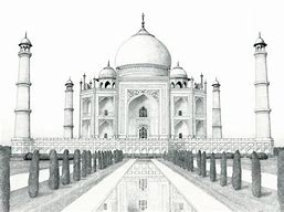 Image result for Taj Mahal Sketch Drawing