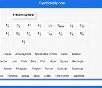 Image result for Fraction Symbol Generator