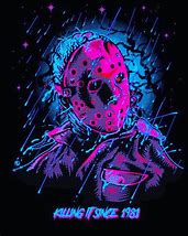 Image result for Neon Friday the 13th Jason Mask